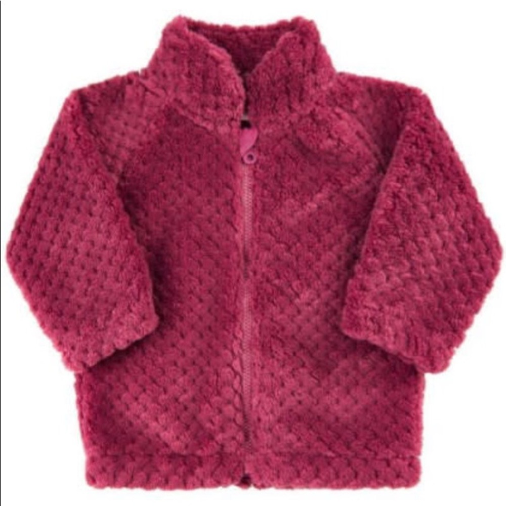 Minymo Rose Wine Fleece Zipper Jacket